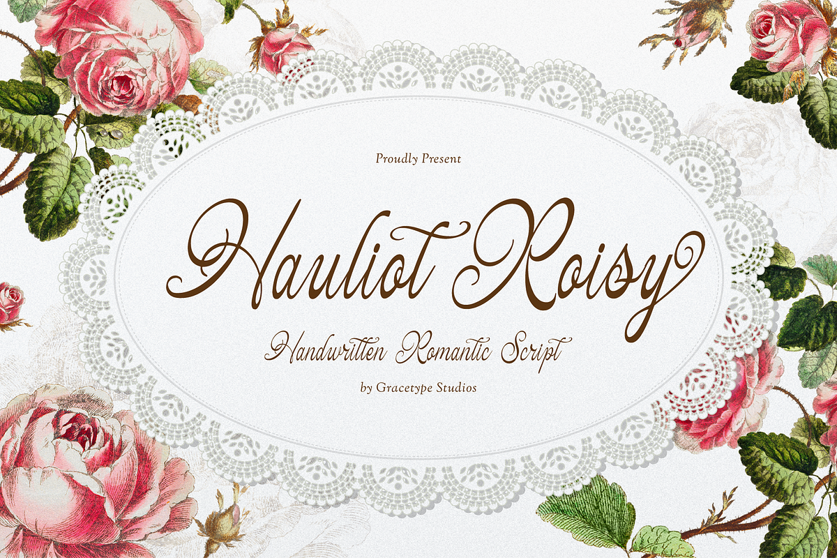 Hauliot Roisy | Handwritten Romantic, a Script Font by gracetype_studio (Photo 1 of 12)