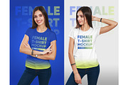 Female T-Shirt Mockups Vol 3. Part 2, a Shirt Mockup by Hi, Mock-Up! (Thumbnail 5 of 10)
