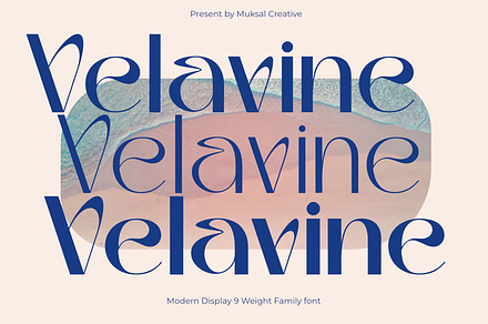 Velavine, a Sans Serif Font by Muksal Creative