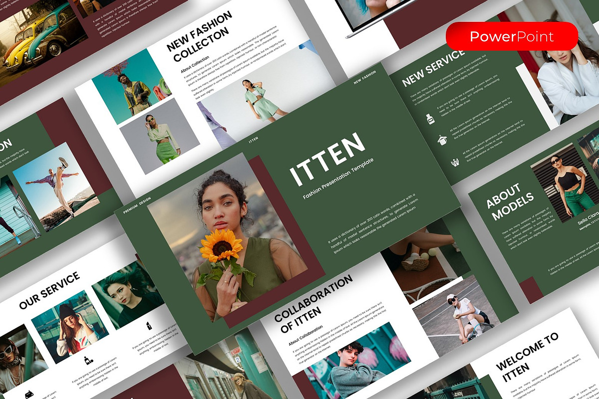 Itten – Business PowerPoint Template, a Presentation Template by kreatifreya (Photo 1 of 5)