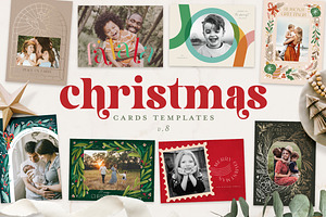 Christmas card templates 2023, a Card Template by 7th Avenue Designs