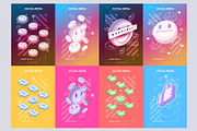Social media abstract posters, an Illustration by Andrew_Derr (Thumbnail 5 of 5)