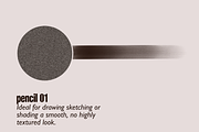 Lápis - Pencil Brushes for Procreate, a Brush Add-On by Unknown Art Guy Brushes (Thumbnail 3 of 11)