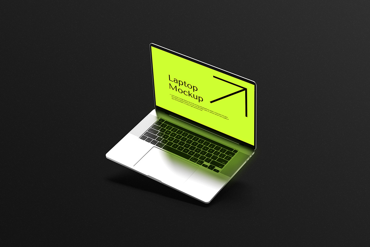 Laptop Mockup, a Wearable Device Mockup by Pikachudesign (Photo 2 of 5)