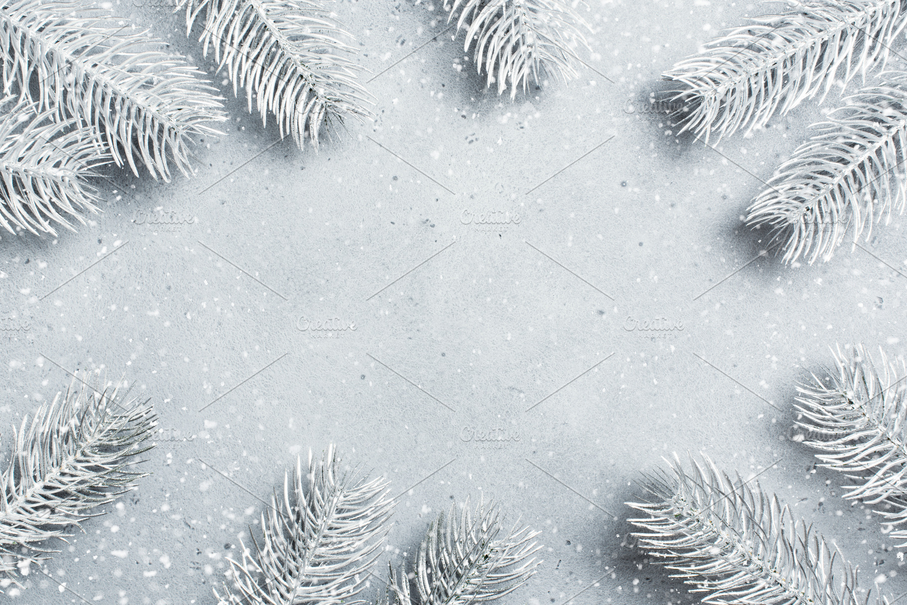 Christmas background with snow, a Holiday Photo by AlinaKho