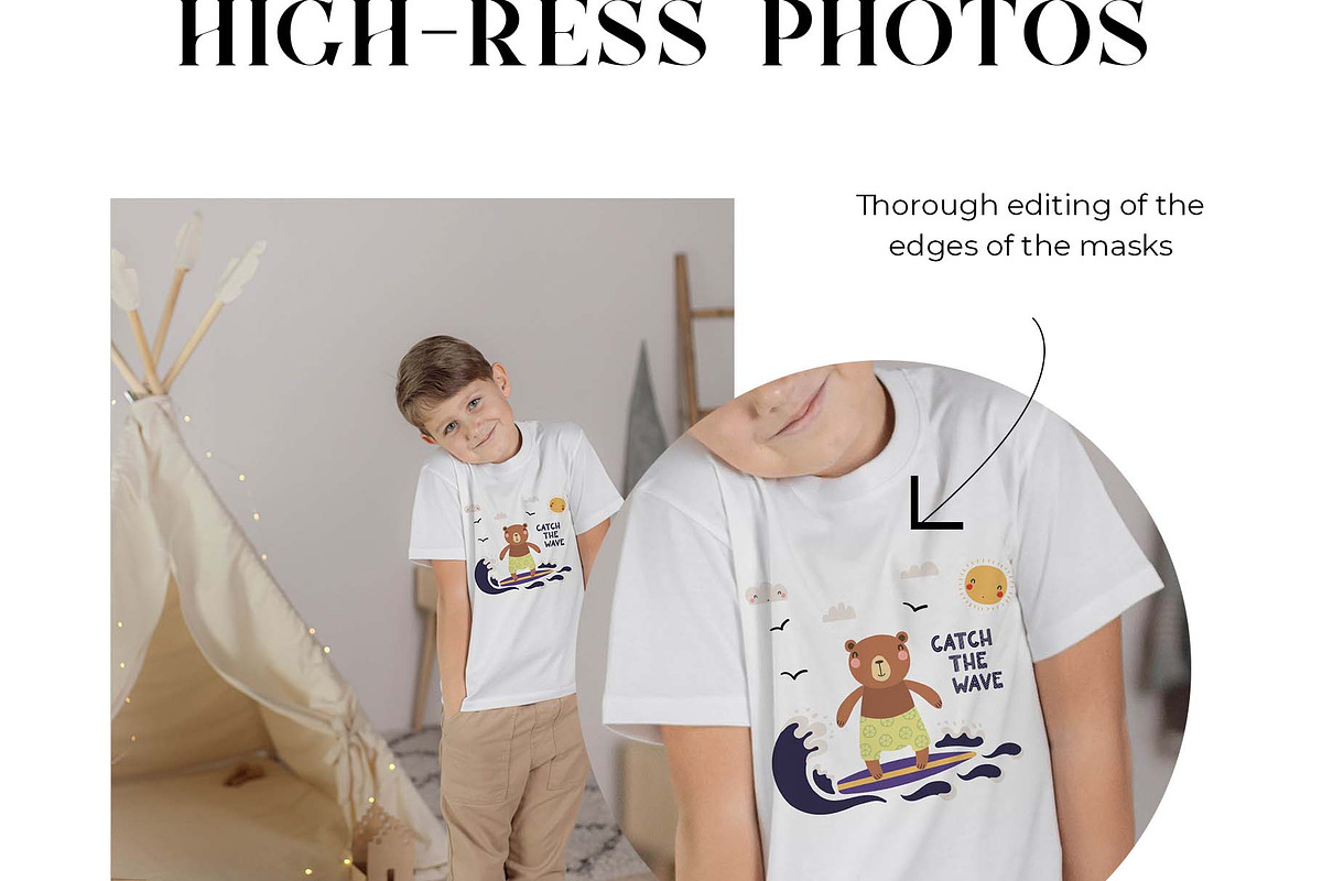 Kids T-shirt Mockup Bundle, a Shirt Mockup by Neutral Mockups (Photo 5 of 7)