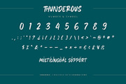 Thunderous - Bold Display Font, a Script Font by Alpaprana (Thumbnail 11 of 12)