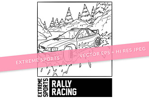 Extreme Rally Racing Coloring