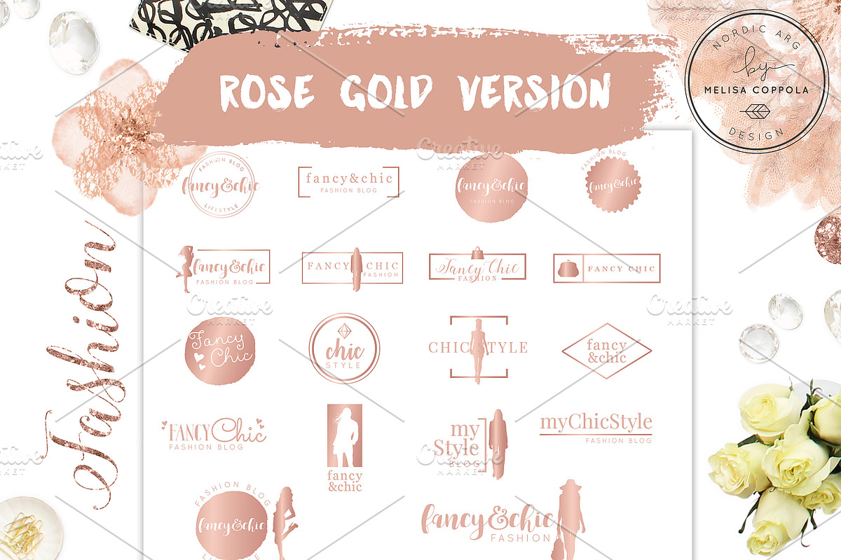 ♡Fancy&Chic Fashion Branding Kit, a Branding & Logo Template by Nordic.Arg (Photo 4 of 9)