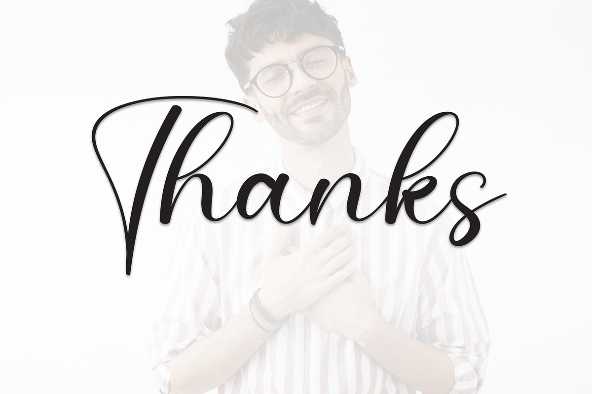 Grateful | Script Font, a Handwritten Font by Scratchones (Photo 9 of 9)