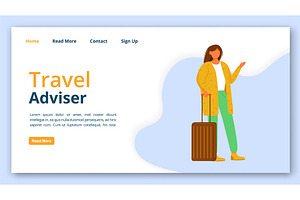 Travel Adviser Landing Page