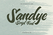 Sandye Script Font, a Script Font by edukka (Thumbnail 1 of 7)