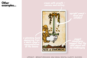 RiderWaite Tarot Card Canva Template