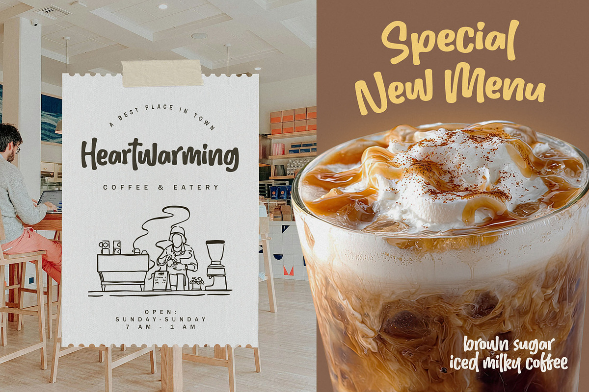 Strawberry Milkshake - Cute Font, a Script Font by Subectype Studio (Photo 2 of 9)