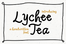 Lychee Tea - Handwritten Font