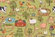 Farm Animals, a Pattern Graphic by GooseFrol (Thumbnail 2 of 7)