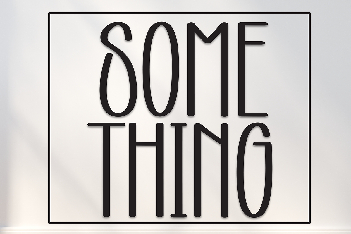 Some Thing | Script Font, a Script Font by Scratchones (Photo 1 of 8)