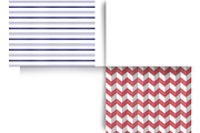 Farmhouse Red White & Blue Patterns, a Pattern Graphic by Earley Bird Design Studio (Thumbnail 6 of 7)