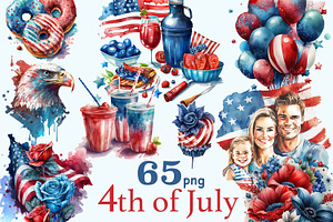 4th Of July Clipart Bundle