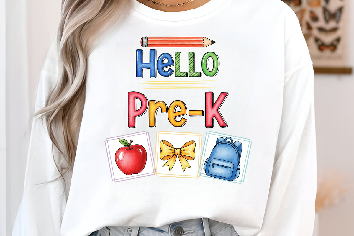 Back to School Hello Pre-k png, an Illustration by Designworld (Photo 3 of 3)