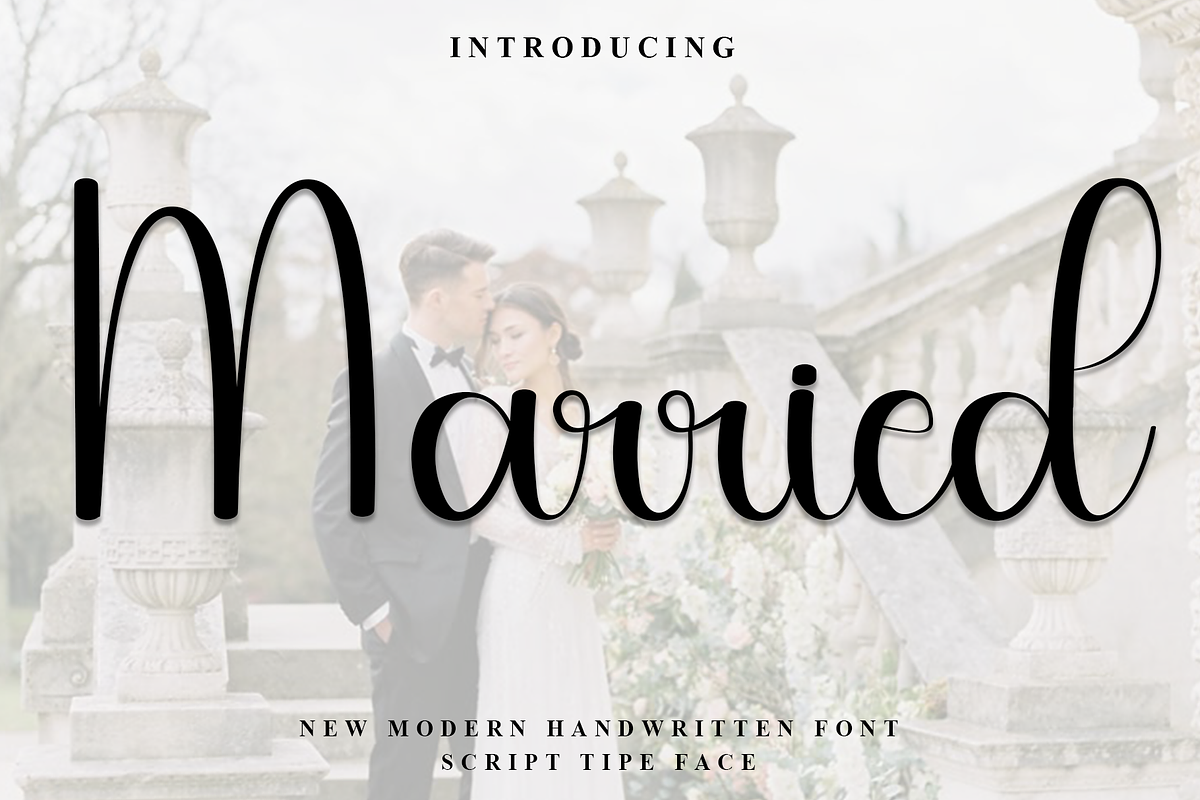 Married, a Handwritten Font by FreshTypeINK (Photo 1 of 8)