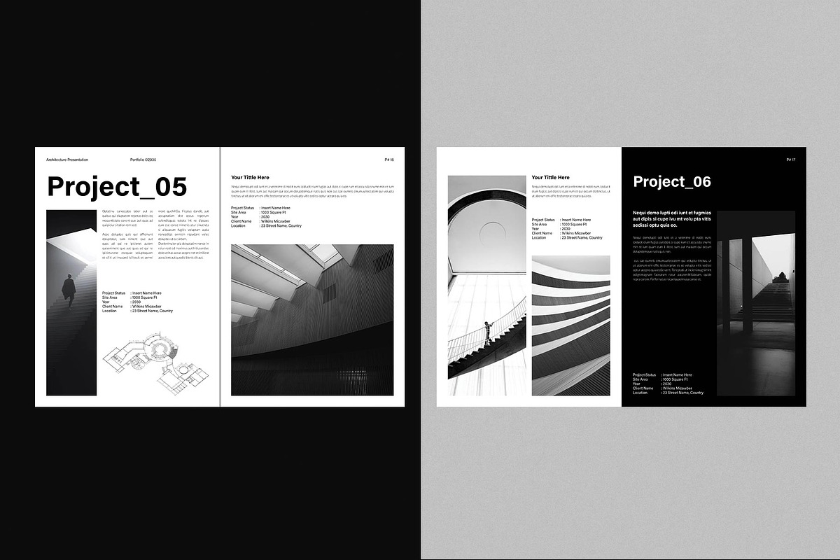 Architecture Portfolio Template, a Brochure Template by DesignCrest (Photo 5 of 13)