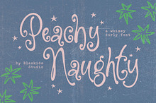 Peachy Naughty a Whimsy Curly Font