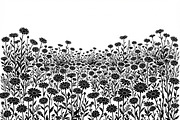 60 Daisy Flower Field Silhouette, a Seasonal Illustration by Amazin_art (Thumbnail 7 of 28)