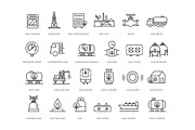Set of Natural Gas line icons, an Outline Icon by Tettygreen (Thumbnail 2 of 2)