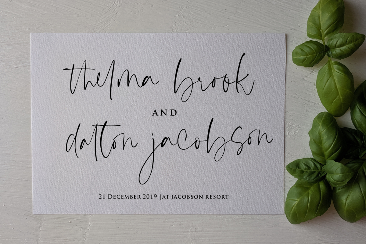 Bintaro - Modern Script Font preview 3