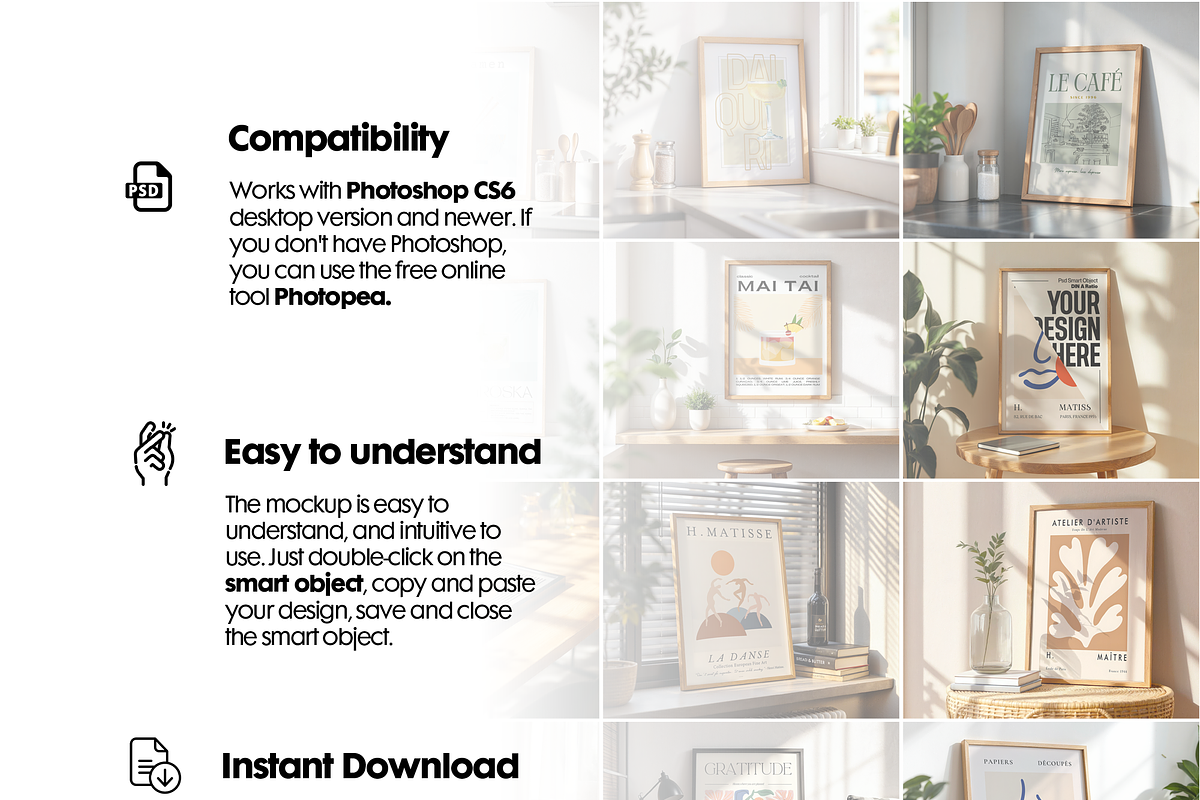 400+ Frames Mockup PSD Bundle Set, a Mockup by MockupShopi (Photo 4 of 10)