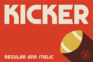 Kicker - Sports Display Sans