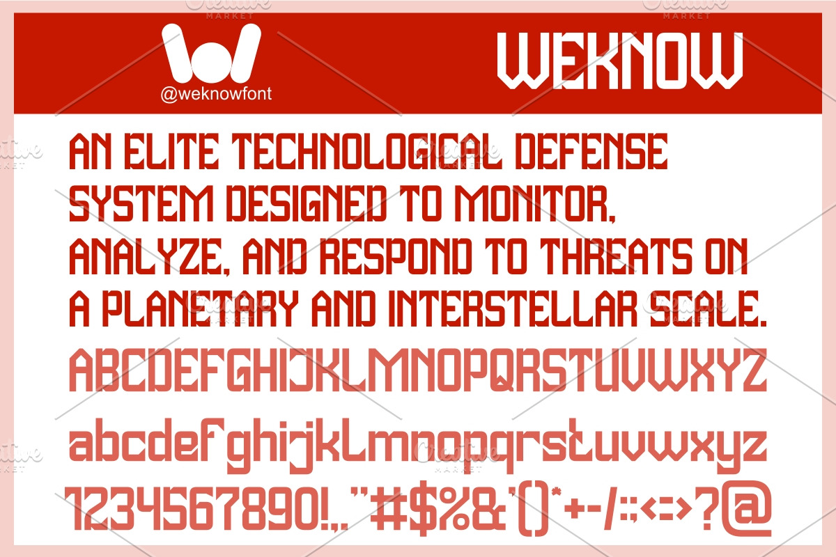 Universe Protector Font, a Sans Serif Font by weknow (Photo 3 of 8)