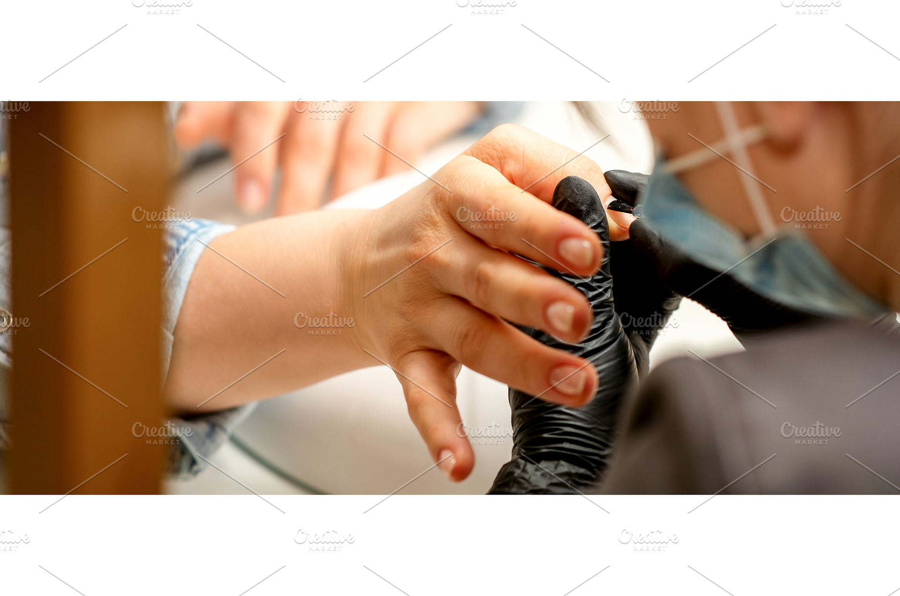 Manicure painting process. Manicure, a Beauty & Fashion Photo by okskukuruza