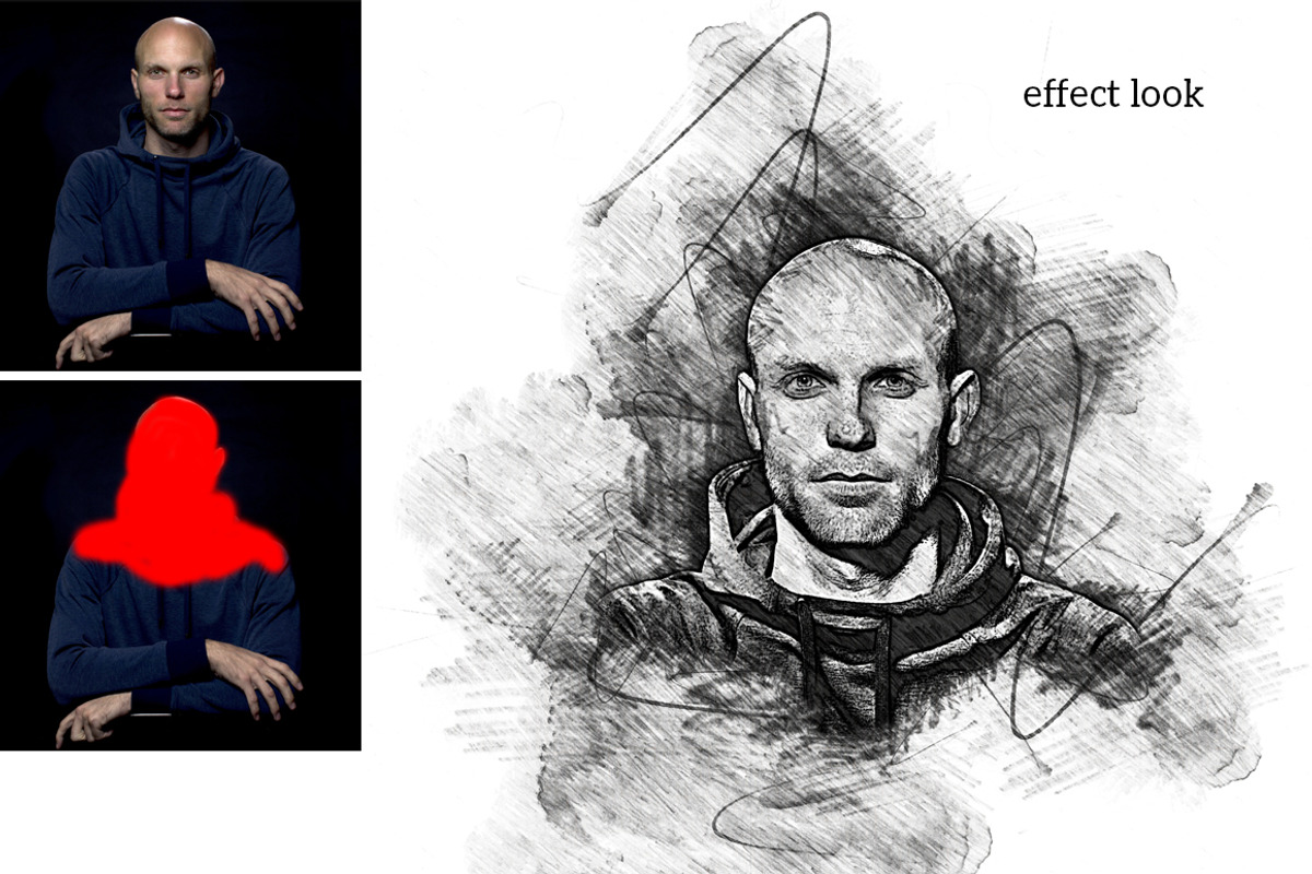 Modern Pencil Sketch PS Action, an Action Add-On by MRI STUDIO (Photo 14 of 31)