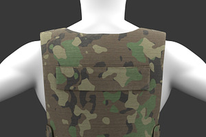 Military Woodland Tactical Vest