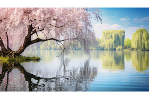 bunny easter spring background ai, a Holiday Photo by pikepicture