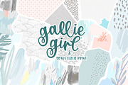 Gallie Girl, a Script Font by OnTheSpotStudio