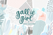 Gallie Girl, a Script Font by OnTheSpotStudio (Thumbnail 1 of 4)