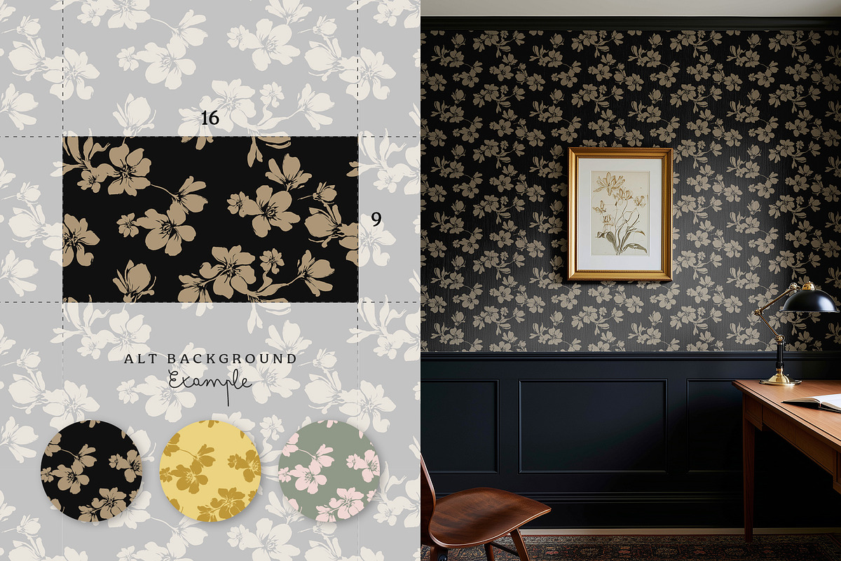 Floral whimsy seamless pattern set, a Pattern Graphic by Momosama Studio (Photo 3 of 5)