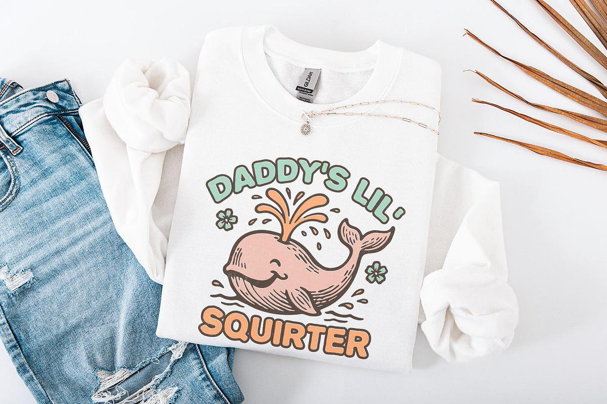 Daddy’s Lil’ Squirter PNG, Cute, an Illustration by SharpMarketplace (Photo 4 of 9)