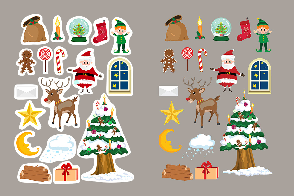 Christmas cards, stickers, labels, a Card Template by land art (Photo 12 of 13)