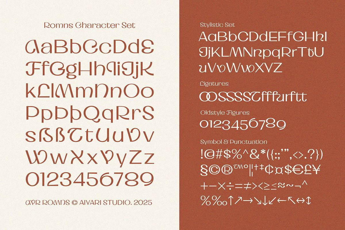 Romns Font Family, a Sans Serif Font by Aiyari (Photo 2 of 13)