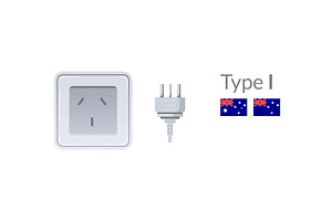 Type I Electrical Plug and Socket, a Technology Illustration by the8monkey