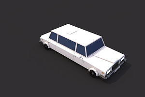 Low Poly Limousine