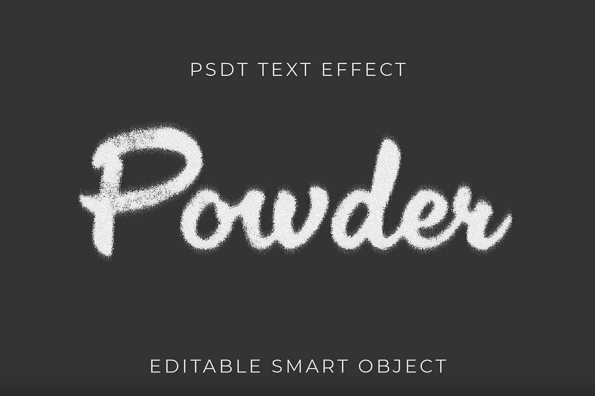 Powdered Chalk Script Effect