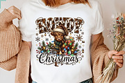 Howdy Christmas Highland Cow PNG, a Seasonal Illustration by Designking (Thumbnail 3 of 6)