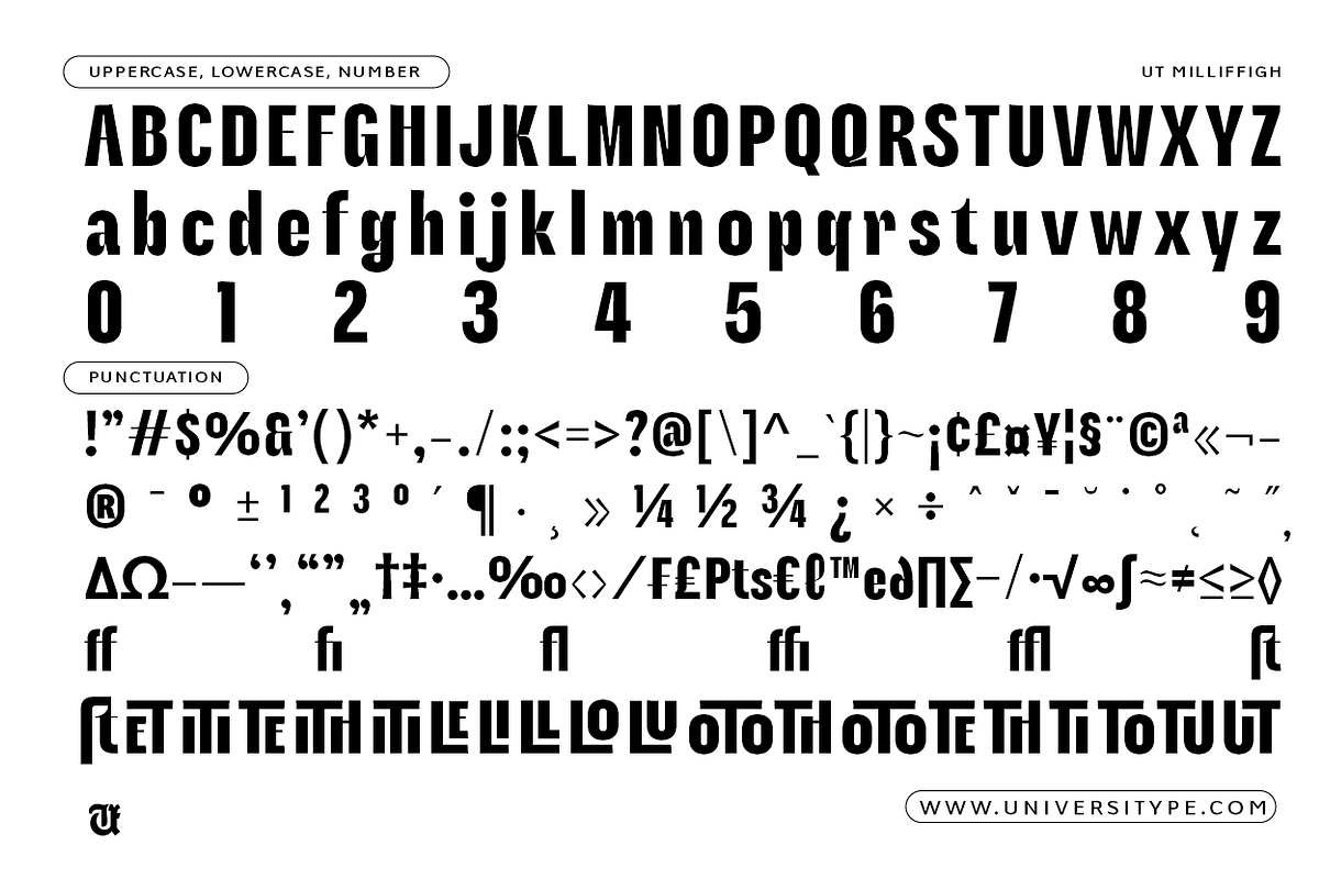 UT Milliffigh - A Condensed Font, a Sans Serif Font by Universitype (Photo 4 of 11)
