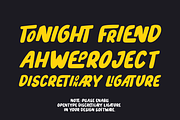 Tonight Friend, a Sans Serif Font by ahweproject (Thumbnail 4 of 8)