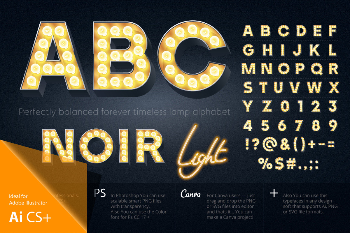 Old lamp alphabet preview 2